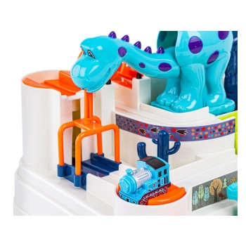 Interaktywny Tor Przeszkód + Pojazdy, Zjazd Samochodowy DINOZAUR