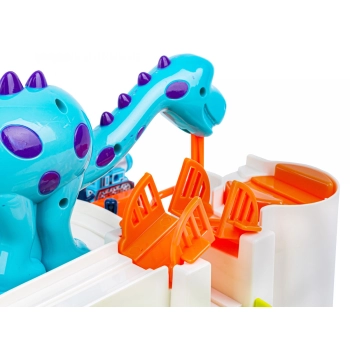 Interaktywny Tor Przeszkód + Pojazdy, Zjazd Samochodowy DINOZAUR