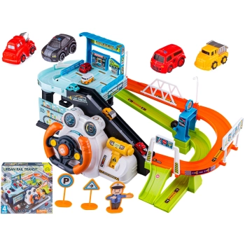 Interaktywny Tor Przeszkód + Pojazdy, Zjazd Samochodowy + Kierownica