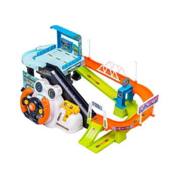 Interaktywny Tor Przeszkód + Pojazdy, Zjazd Samochodowy + Kierownica