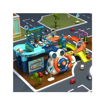 Interaktywny Tor Przeszkód + Pojazdy, Zjazd Samochodowy + Kierownica