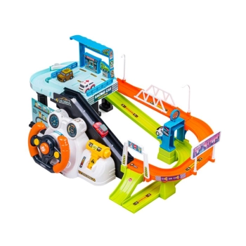 Interaktywny Tor Przeszkód + Pojazdy, Zjazd Samochodowy + Kierownica