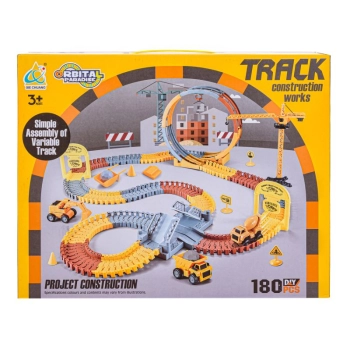 Duży Tor Samochodowy, Wyścigowy - Plac Budowy 180 El. Pętla, Dźwig, Resoraki