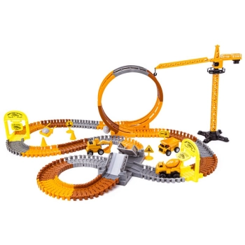 Duży Tor Samochodowy, Wyścigowy - Plac Budowy 180 El. Pętla, Dźwig, Resoraki