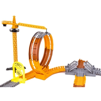 Duży Tor Samochodowy, Wyścigowy - Plac Budowy 180 El. Pętla, Dźwig, Resoraki Przecena 2