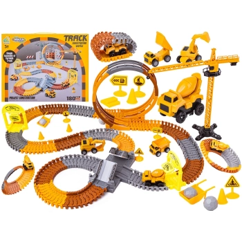 Duży Tor Samochodowy, Wyścigowy - Plac Budowy 180 El. Pętla, Dźwig, Resoraki Przecena 2