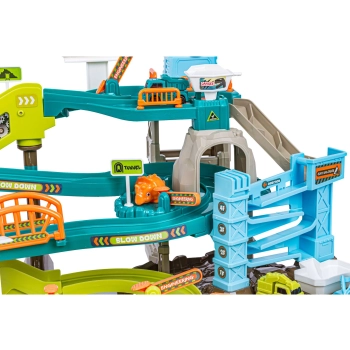 Zjazd samochodowy Tor Kulkowy Garaż Parking Plac Budowy DINOZAUR