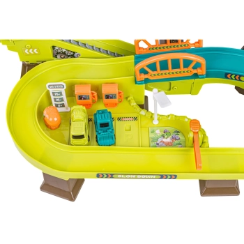 Zjazd samochodowy Tor Kulkowy Garaż Parking Plac Budowy DINOZAUR