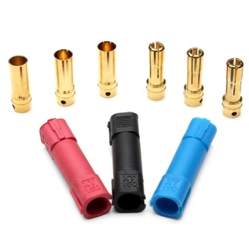 Wtyki XT150 - black - komplet wtyk i gniazdo wysoko-prądowe w osłonie