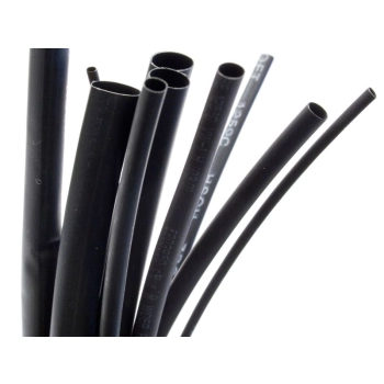 Rurka termokurczliwa Ø 2,5 mm, 1 mb - czarna - MSP