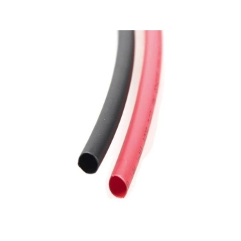 Rurka, koszulka termokurczliwa 8,0/4,0mm czerwona + czarna 2m