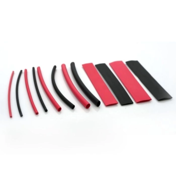 Zestaw 100pcs 10cm koszulki termokurczliwe Czerwone i Czarne