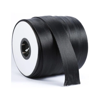 Oplot poliestrowy CZARNY ochrona otulina na przewody 16mm 1mb