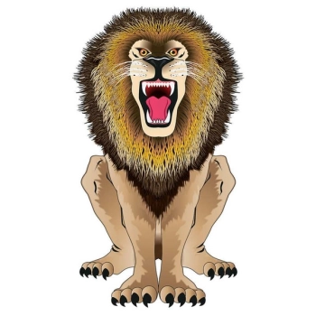 Latawiec BRAINSTORM - WNS SkyZoo 44x25" Nylon Lion