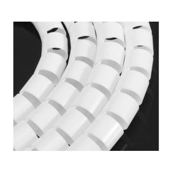 Organizer Kabli, Opaska Spiralna Do Przewodów, Maskownica, Osłona BIAŁA 3m