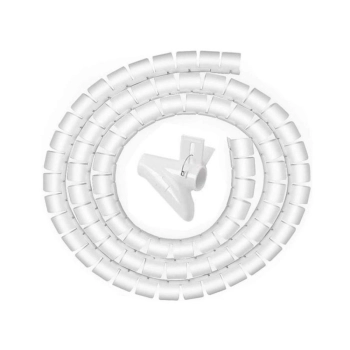 Organizer Kabli, Opaska Spiralna Do Przewodów, Maskownica, Osłona BIAŁA 3m