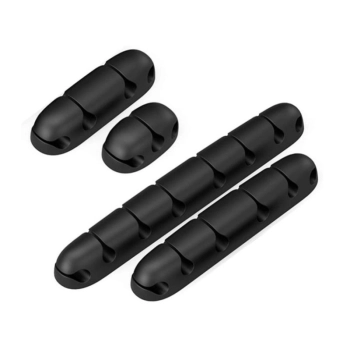 Organizer Kabli, Uchwyt Do Przewodów Samoprzylepny, Zestaw - 4 Sztuki