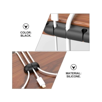 Organizer Kabli, Uchwyt Do Przewodów Samoprzylepny, Zestaw - 4 Sztuki