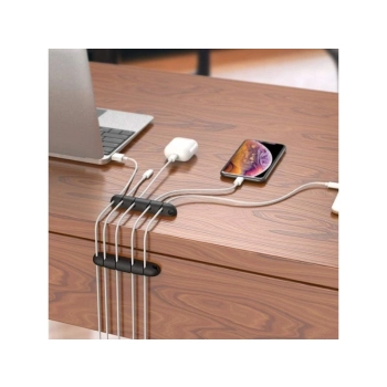 Organizer Kabli, Uchwyt Do Przewodów Samoprzylepny, Zestaw - 4 Sztuki