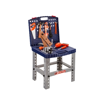 Warsztat stolarski w walizce - wiertarka, klucze, młotek