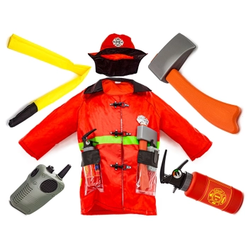 Kombinezon Strażacki Z Akcesoriami Strój małego Strażaka