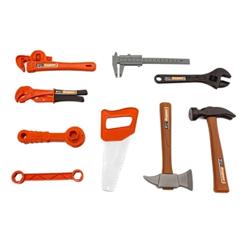 Zestaw Majsterkowicza, Warsztat stolarski - stolik, klucze, piła