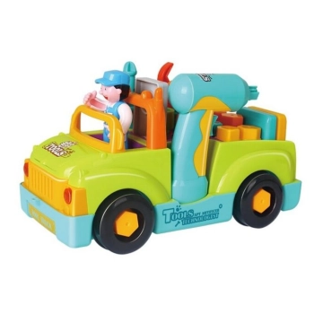 Auto Do Rozkręcania i Skręcania + Narzędzia, Jeździ, Świeci, Gra Melodie Wkrętarka