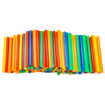 Słomki Konstrukcyjne, Klocki, Patyczki ok. 800 Sztuk Wiaderko