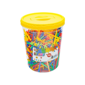 Słomki Konstrukcyjne, Klocki, Patyczki ok. 1000 Sztuk Wiaderko