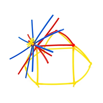 Słomki Konstrukcyjne, Klocki, Patyczki ok. 1000 Sztuk Kuferek