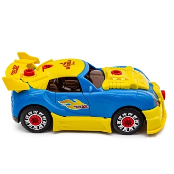 Zabawkowy samochód sportowy Bugatti do rozkręcania i skręcania