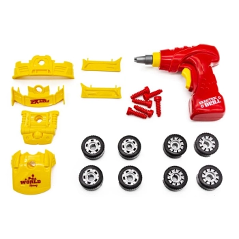 Zabawkowy samochód sportowy Bugatti do rozkręcania i skręcania