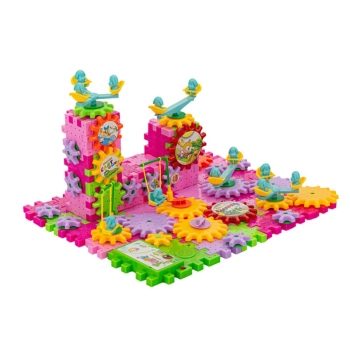 Klocki Edukacyjne, Konstrukcyjne 158 Elementów Wafle