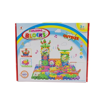 Klocki Edukacyjne, Konstrukcyjne 158 Elementów Wafle