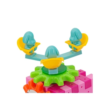 Klocki Edukacyjne, Konstrukcyjne 158 Elementów Wafle