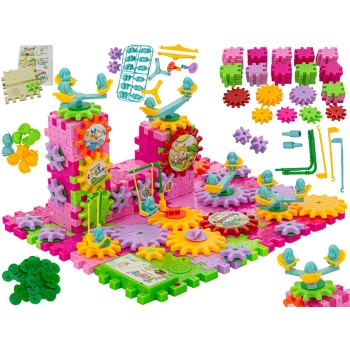 Klocki Edukacyjne, Konstrukcyjne 158 Elementów Wafle