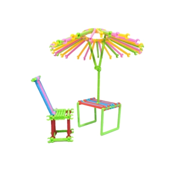 Patyczki Słomki Konstrukcyjne, Klocki Edukacyjne ok. 1000 Elementów AUTO