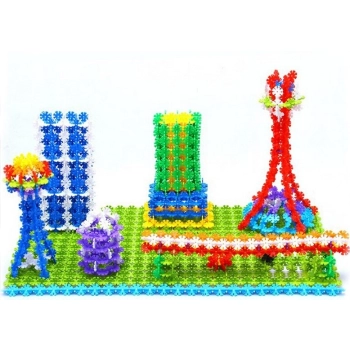 Klocki Konstrukcyjne, Rzepy, Kreatywne Rzepki Czepki Płatki Śniegu ok. 1500 Sztuk DUŻE 4,1CM