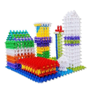 Klocki Konstrukcyjne, Rzepy, Kreatywne Rzepki Czepki Płatki Śniegu ok. 1500 Sztuk DUŻE 4,1CM