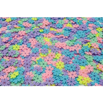 Klocki Konstrukcyjne, Rzepy, Butelka, Kreatywne Rzepki Czepki Płatki Śniegu ok. 1000 Sztuk 3,1CM W Butelce