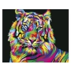 OBRAZ MALOWANIE PO NUMERACH RAMA 50x40cm TYGRYS W KOLORZE