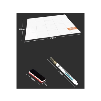 Mata Magnetyczna Zmywalna, Ścieralna + Pisak, Gąbka Jakemy