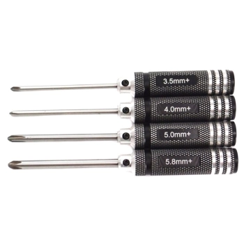 Zestaw czterech śrubokrętów krzyżakowych
