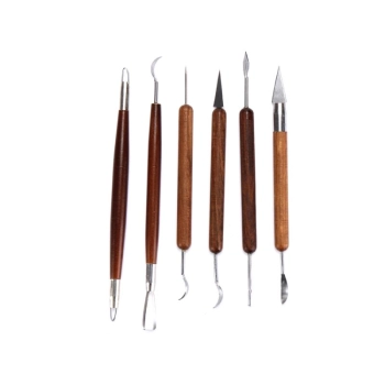 Zestaw Narzędzi Do Rękodzieła, Modelowania Ceramiki, Do Rzeźbienia 6 Elementów