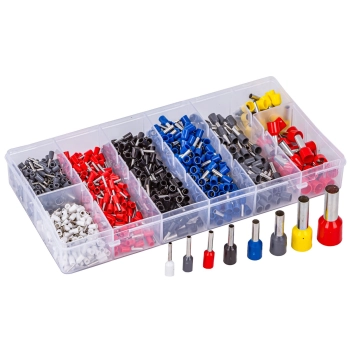 Konektory Kablowe, Zestaw Tulejek, Końcówek 800 szt. Tulejki Do Zaciskarki, Praski