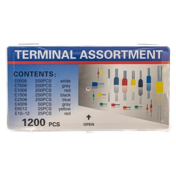 Konektory Kablowe, Zestaw Tulejek, Końcówek 1200 szt. Tulejki Do Zaciskarki, Praski