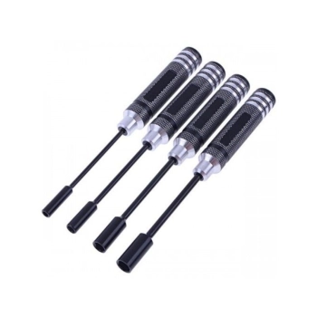 Zestaw 4 kluczy nasadowych - 4/4,5/5/5,5 mm