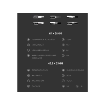 Profesjonalny Zestaw Narzędzi Precyzyjnych JAKEMY 73w1