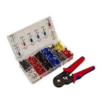 Praska, Zaciskarka Do Kabli, Tulejek, Końcówek + Zestaw Tulejek 1200 szt