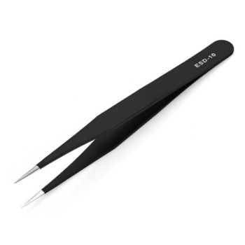 Pęseta Prosta, Pinceta Precyzyjna, Antystatyczna ESD-10 1 Sztuka